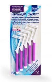 Intermed Chlorhexil Interdental Brushes S 1,0mm Μεσοδόντια Βουρτσάκια Μωβ, 5τμχ