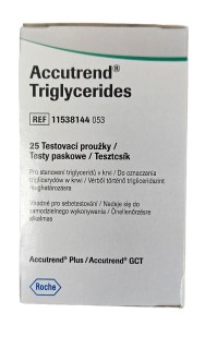 Roche Accutrend Triglycerides Ταινίες Τριγλυκεριδίων 25 Ταινίες