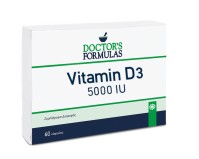 Doctors Formulas Vitamin D3 5000IU Συμπλήρωμα Διατροφής Με Βιταμίνη D3, 60caps