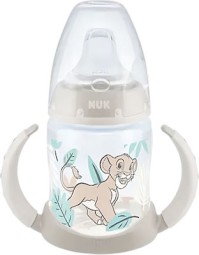 Nuk Εκπαιδευτικό Μπιμπερό με Λαβές First Choice 6m+ The Lion King 150ml