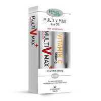 Power Health Promo Multi V Max Plus Q10 Συμπλήρωμα Διατροφής με Βιταμίνες και Αντιοξειδωτικά & Δώρο Vitamin C 500mg 20eff.tabs