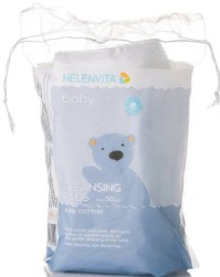Helenvita Baby Δίσκοι Καθαρισμού Βαμβακεροί Τετράγωνοι 50 τεμάχια