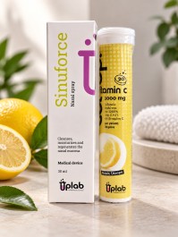 Uplab Sinuforce Nasal Spray 30ml | Ρινική Συμφόρηση + Δωρο Getup Vit C 1000 20eff