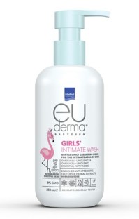 Intermed Euderma Babyderm Girls Intimate Wash 250ml – Υγρό Καθαρισμού Ευαίσθητης Περιοχής για Κορίτσια