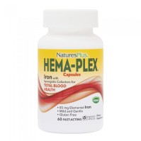 Natures Plus Hema Plex Συμπλήρωμα Διατροφής Με Εξαιρετική Φόρμουλα Για Τη Βελτίωση Της Ποιότητας Του Αίματος 60 ταμπλέτες