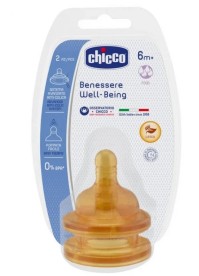 CHICCO ΘΗΛΗ ΚΑΟΥΤΣΟΥΚ ΡΟΗ ΦΑΓΗΤΟΥ 6m+ 2τμχ