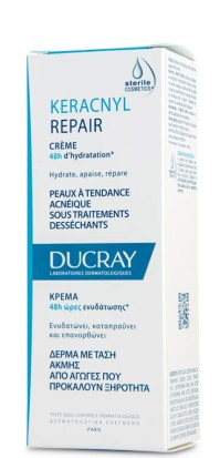 Ducray KERACNYL Repair Cream Καταπραϋντική Ενυδατική Κρέμα Προσώπου Για Την Ακνεϊκή Επιδερμίδα 50ml