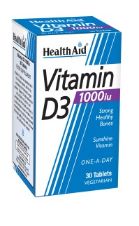 HEALTH AID VITAMIN D3 1000i.u. 30s