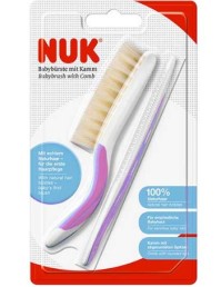 Nuk Set Βούρτσα & Χτένα Για Βρέφη Ρόζ 2τμχ