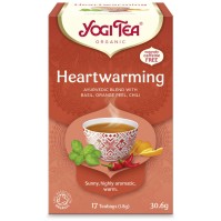 Yogi Tea Heartwarming Βιολογικό Τσάι για Τόνωση & Ενέργεια 17 Φακελάκια 30.6g