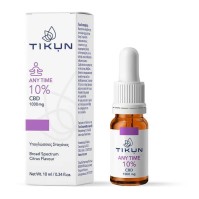 Tikun Any Time Έλαιο Κάνναβης σε Σταγόνες 1000mg με 10% CBD με Γεύση Citrus 10ml