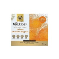 SOLGAR Ester-C Plus Vitamin C 1000mg Effervescent Drink Συμπλήρωμα Διατροφής σε Σκόνη για Πόσιμο Διάλυμα με Βιταμίνη C Ταχείας Δράση για 24ωρη Υποστήριξη του Ανοσοποιητικού 21 Φακελίσκοι