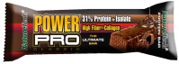 NatureTech Power Pro Classic Higher Fiber & Collagen Μπάρα με 31% Πρωτεΐνη & Γεύση Chocolate Fudge 80gr
