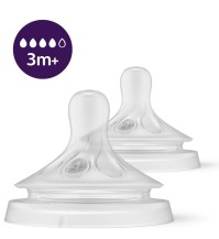 Philips Avent Θηλές Σιλικόνης Natural Response Ροή 4 (2 τεμάχια) 3m+