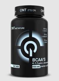 QNT BCAAS 4:1:1 + L-Glutamine 5100mg Amino Acids Φόρμουλα με Αμινοξέα και Γλουταμίνη 180tabs