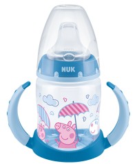 NUK First Choice Peppa Pig Boy Πλαστικό Μπιμπερό Εκπαίδευσης με Δεικτη Θερμοκρασίας Χωρίς BPA, 6-18m, Μπλε, 150ml