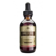 Solgar Vitamin B12 2000μg with B Complex Liquid Συμπλήρωμα Διατροφής Βιταμίνη Β12 σε Υγρή Μορφή για την Ομαλή Λειτουργία του Νευρικού Συστήματος - Ιδανικό σε Περιπτώσεις Αναιμίας λόγω Έλλειψης Βιταμίνης Β12, 59ml