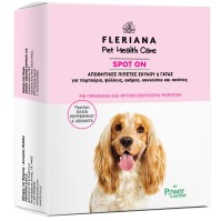 Fleriana Pet Health Care Spot on Απωθητικές Πιπέτες Σκύλου ή Γάτας για Τσιμπούρια, Ψύλλους, Ακάρεα, Κουνούπια & Σκνίπες 3x5ml