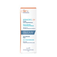 Ducray Keracnyl UV SPF50+ Anti-Blemish Fluid Λεπτόρρευστη Αντηλιακή Κρέμα Υψηλής Προστασίας για Δέρμα με Τάση Ακμής 50ml