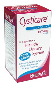HEALTH AID Vegan CystiCare tablets 60s Φυτικός συνδυασμός για υγιές ουροποιητικό σύστημα
