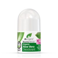 Dr.Organic Aloe Vera Φυσικό Αποσμητικό σε Roll-On με Βιολογική Αλόη Βέρα, Χωρίς Αλουμίνιο 50ml
