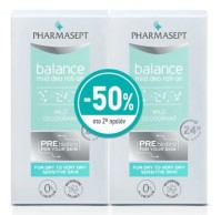 Pharmasept Promo Balance Mild Deo Αποσμητικό 24h σε Roll-On Χωρίς Αλουμίνιο 2x50ml