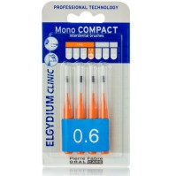 ELGYDIUM Μεσοδόντια Mono Compact ΠΟΡΤΟΚΑΛΙ 0.6 4τμχ