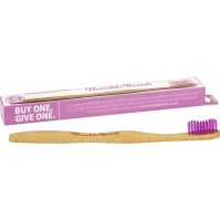 THE HUMBLE CO. BRUSH - ADULT PURPLE - MEDIUM Οδοντόβουρτσα Ενηλίκων Μεσαία Μωβ