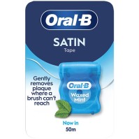 Oral-B Satin Tape Κηρωμένο Οδοντικό Νήμα με Γεύση Μέντας, 50m