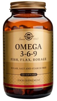 Solgar Omega 3-6-9 Συμπλήρωμα Διατροφής, 120 Μαλακές Κάψουλες