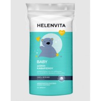 Helenvita Baby Δίσκοι Καθαρισμού Βαμβακεροί Τετράγωνοι 50 τεμάχια