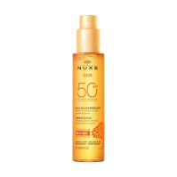 NUXE Sun Tanning Oil High Protection SPF50 - Αντηλιακό Λάδι για Πρόσωπο & Σώμα (150ml)