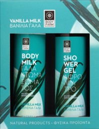 BodyFarm Gift Set Vanilla Milk Αφρόλουτρο 250ml + Γαλάκτωμα 250ml