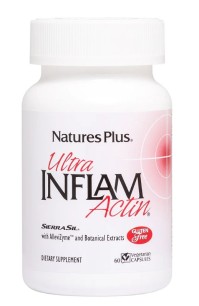 Natures Plus Ultra Inflam Actin 60 Φυτικές Κάψουλες. Αντιφλεγμονική, Αναλγητική και Αντιαρθριτικη Δράση.