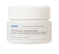 Korres Γάλα Γαϊδούρας Κρέμα Νύχτας Με 3 Υαλουρονικά Οξέα για Ξηρές-Αφυδατωμένες Επιδερμίδες Αναπλήρωση,Ενυδάτωσης και Θρέψη 40ml