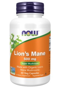 Now Foods Lions Mane 500 mg 60 Veg Κάψουλες