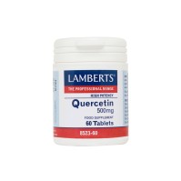 Lamberts Quercetin 500mg, Κερσετίνη Φλαβονοειδές με ισχυρή Αντιοξειδωτική Δράση, 60tabs