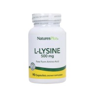 Natures Plus L-Lysine 500mg, 90 Φυτικές Κάψουλες