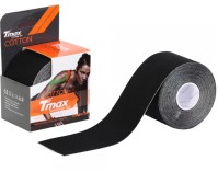 Tmax Kinesiology Tape Cotton Black 5cm x 5m (Μαύρη Ταινία Κινησιολογίας Αυτοκόλλητη–Αδιάβροχη)