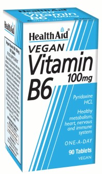Health Aid Vitamin B6 Συμπλήρωμα Διατροφής Πυροξίνης 100mg 90tabs