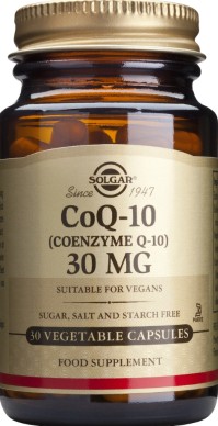 Solgar Coenzyme Q-10 30mg Συμπλήρωμα Διατροφής Συνένζυμο Q-10, 30 Φυτικές Κάψουλες