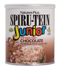 Natures Plus Spiru-Tein Junior Choco Ρόφημα Πρωτεΐνης Για Παιδιά Με Γεύση Σοκολάτα 495gr