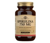 Solgar Spirulina 750mg Συμπλήρωμα Διατροφής Σπιρουλίνα Πηγή Πρωτεΐνης για Φυτοφάγους για Τόνωση του Οργανισμού & Έλεγχο του Βάρους, 80tabs