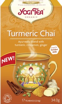 Yogi Tea Turmeric Chai Βιολογικό Τσάι για Χαλάρωση & Εξύψωση Διάθεσης 17 Φακελάκια 30.6g
