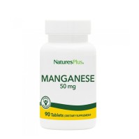 Natures Plus Manganese 50mg Συμπλήρωμα Ενίσχυσης Ανοσοποιητικού & Προστασία από Οστεοαρθρίτιδα 90 Ταμπλέτες