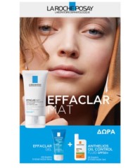 La Roche Posay Promo Περιλαμβάνει: Effaclar Mat 40ml - Effaclar Gel 50ml - Anthelios Oil Correct Spf50+, 3ml