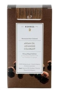 Korres Argan Oil Advanced Colorant Βαφή Μαλλιών  6.7 Κακάο 50ml