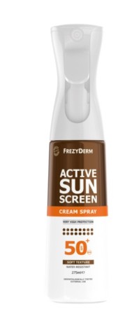 Frezyderm Active Spray SPF50+ Αντηλιακό Γαλάκτωμα Προσώπου & Σώματος 275ml