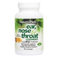 Natures Plus Ear Nose  Throat Προβιοτικά σε Παστίλια, 60 Lozenges