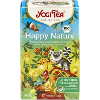 Yogi Tea Μείγμα Βοτάνων Happy Nature για Ευεξία & Ενίσχυση του Ανοσοποιήτικού 17 Φακελάκια 32.3gr